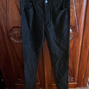 Killstar Black Embossed Fabric stretch jeans